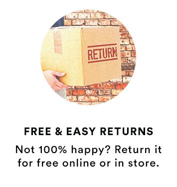 Free and easy returns